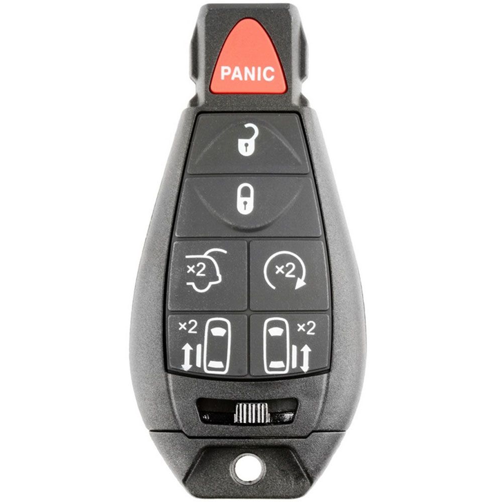 Llave Fobik Dodge Grand Caravan 2008 - 2014 / 68066875Aa / Iyz-C01C / 434Mhz / 7 Botones Puertas Cajuela Y Arranque / Id46 Pcf7941 / Sin Logo