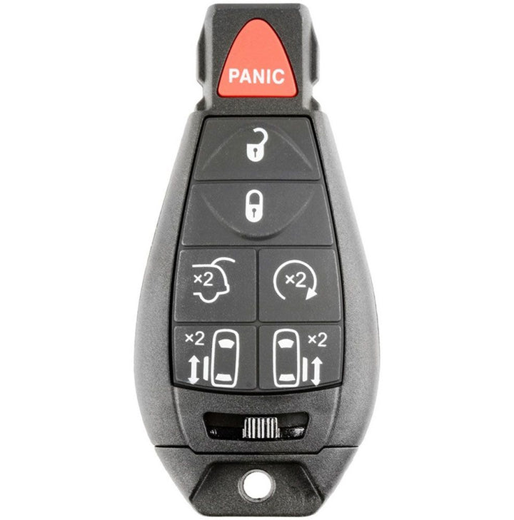 Llave Fobik Dodge Grand Caravan 2008 - 2014 / 68066875Aa / Iyz-C01C / 434Mhz / 7 Botones Puertas Cajuela Y Arranque / Id46 Pcf7941 / Sin Logo