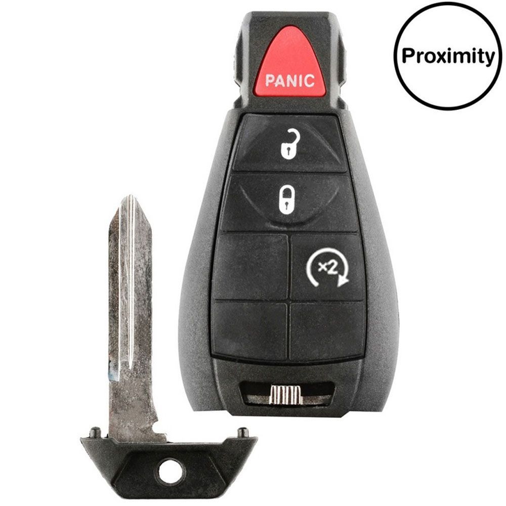 Llave Fobik Dodge Challenger 2011-2013 / 56046736Aa, 56046736Ab / M3N5Wy783X / 434Mhz / 4 Botones Encendido / Id46 Chip Pcf794 / Sin Logo