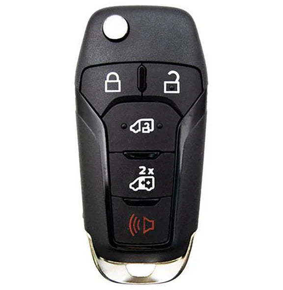 Llave Control Ford Transit 2019 - 2022 / 164-R8255 / N5F-A08Taa / 315Mhz / 5 Botones Puertas / Id49 / Sin Logo