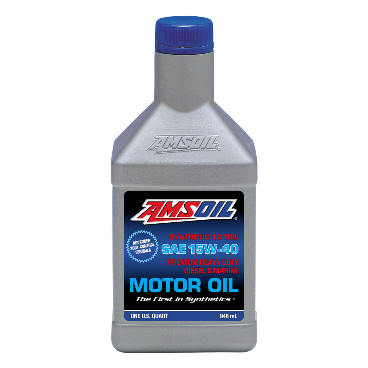 Aceite para Motor a Diesel y Marino Amsoil SAE 15W-40 100% Sintetico Net 946mL AMEQT