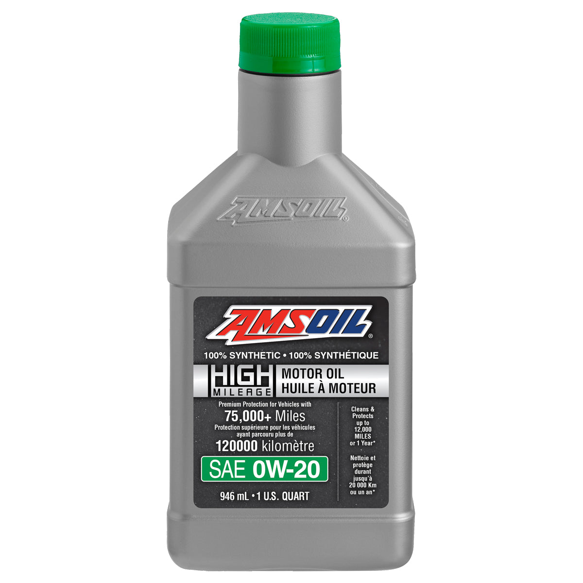 Aceite para Motor Amsoil HIGH MILEAGE SAE 0W-20 100% Sintético Net 946mL HM020QT