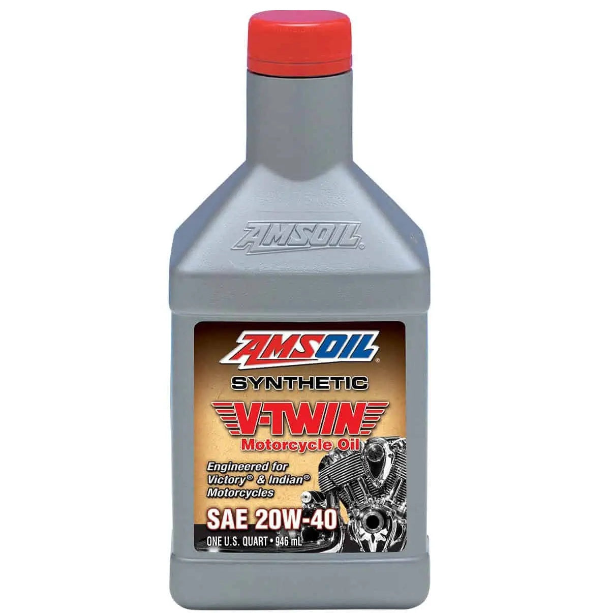 Aceite para Motor Amsoil Metric Motorcycle Oil SAE 20W-40 100% Sintetico Net 946mL MVIQT