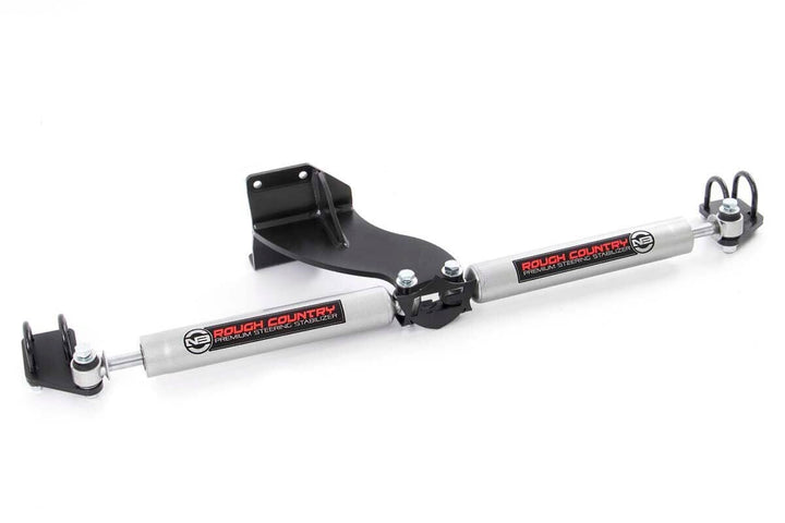 Rough Country N3 Steering Stabilizer Dual | 2.5-8 Inch Lift | Ram 2500 (14-24)/3500 (13-24) 8749430