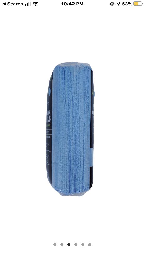 Member's Mark 16" x 16" TOALLAS 36 PZ AZUL   (sf)
