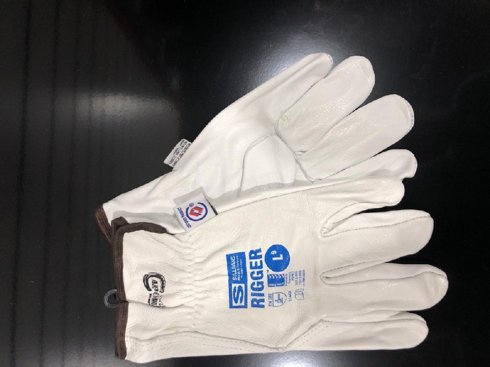 GUANTE CAPORAL PIEL BLANCO NATURAL PAR TALLA GRANDE