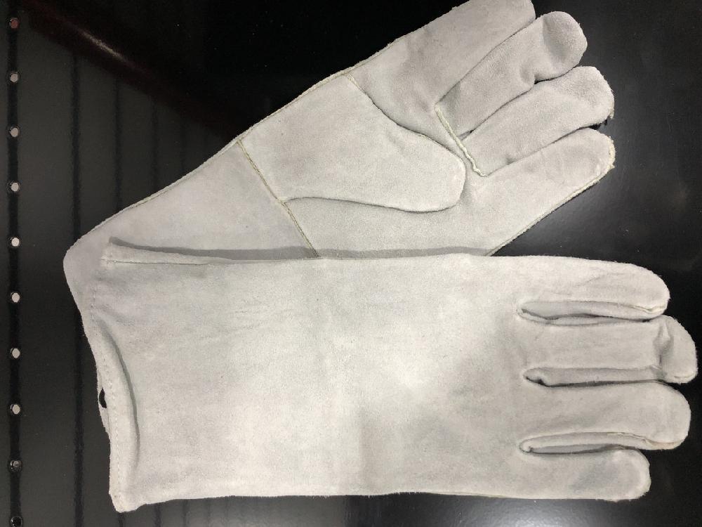 GUANTE JW SOLDADOR GRIS CON FORO 13" PAR