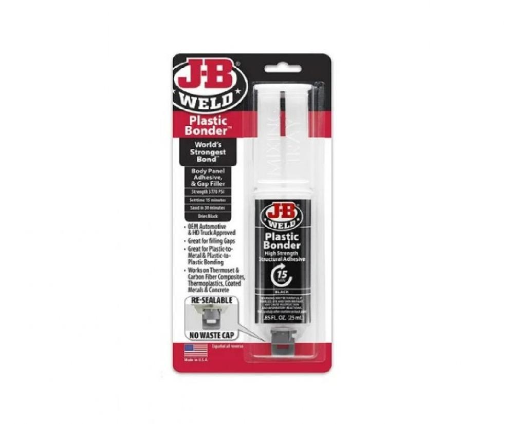 JB Weld  Jeringa Adhesivo Plástico Negro Fija 15Min Net  25 mL