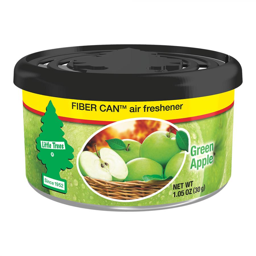 AROMATIZANTE LITTLE TREES FIBER CAN GREEN APPLE NET 30g