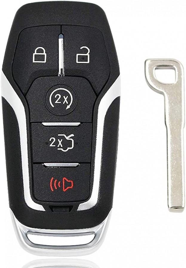 LLAVE PRECENCIA FORD MUSTANG  2015 - 2017 / 164-R7989 / M3N-A2C31243300 / 902Mhz / 5 BOTONES CAJUELA  / NCF2951F / SIN LOGO