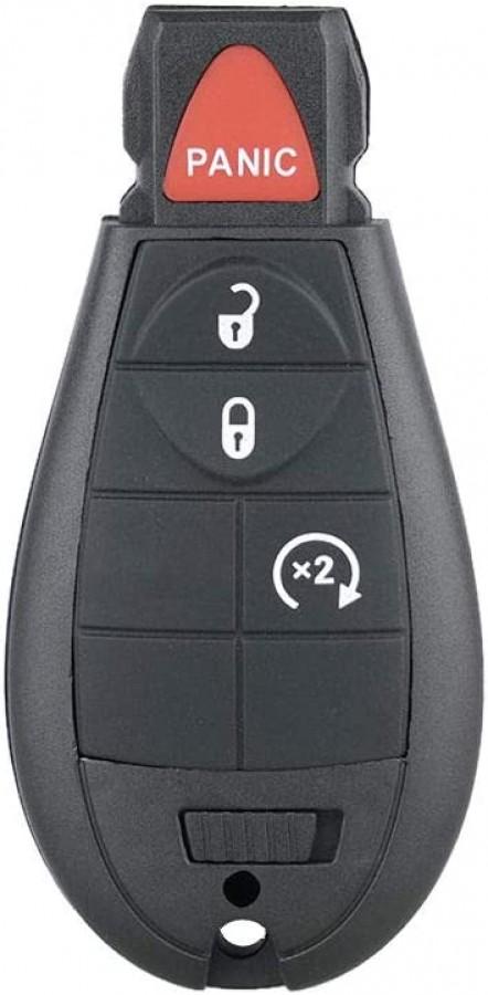 LLAVE FOBIK DODGE CHALLENGER  2011-2013 / 56046736AA, 56046736AB / M3N5WY783X / 434Mhz / 4 BOTONES ENCENDIDO / ID46 chip PCF794 / SIN LOGO