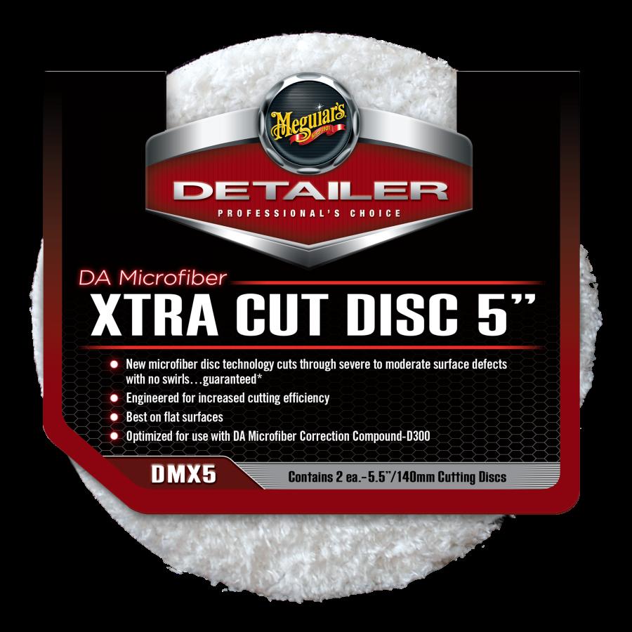 MEGUIARS DMX5 DA MICROFIBER XTRA CUT DISC 5" 2PZS