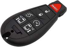 LLAVE FOBIK DODGE GRAND CARAVAN 2008 - 2014 / 68066875AA / IYZ-C01C / 434Mhz / 7 BOTONES PUERTAS CAJUELA Y ARRANQUE / ID46 PCF7941 / SIN LOGO