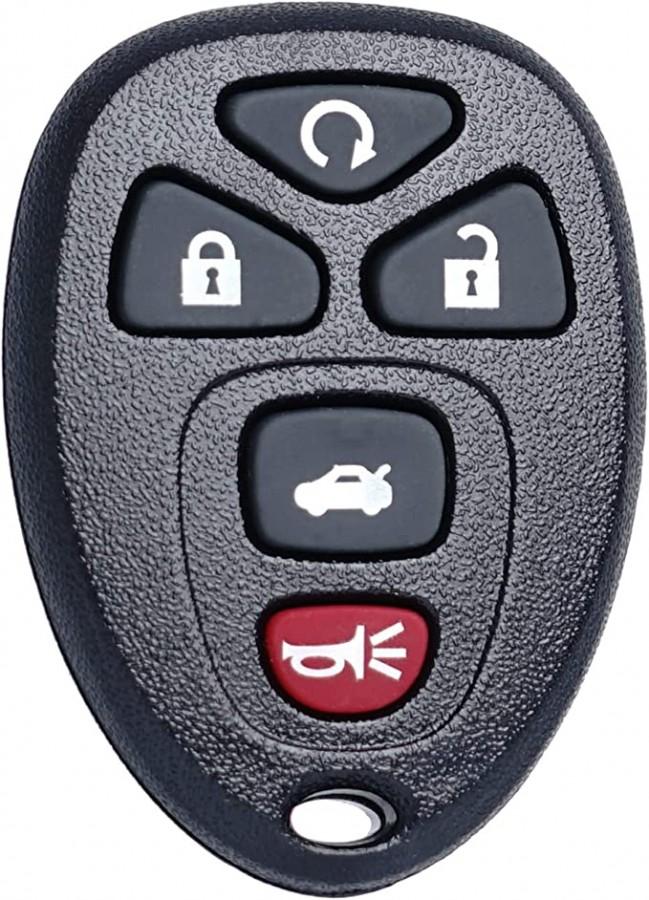 CONTROL CHEVROLET MALIBU 2004 - 2012 / 22733524 / KOBGT04A, 3521A-T04A / 315Mhz / 5 BOTONES, CAJUELA / SIN LOGO