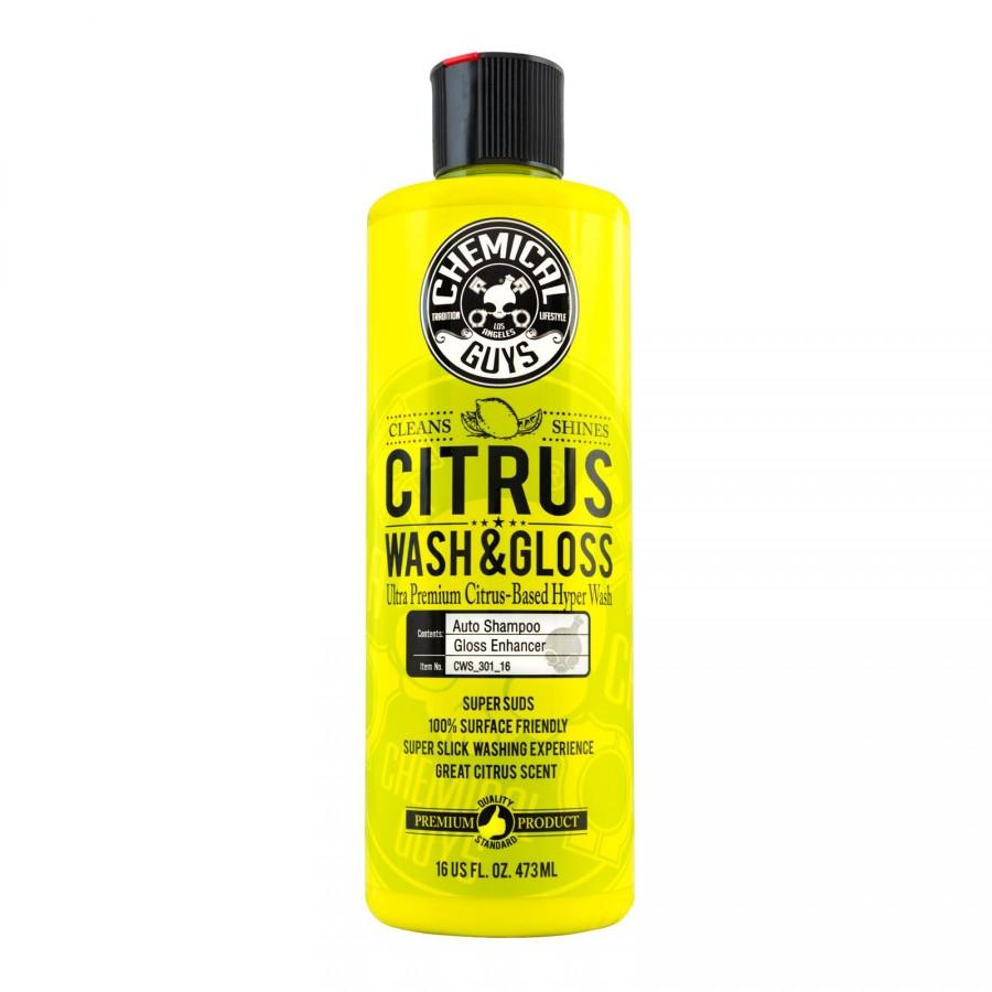CHEMICAL GUYS CWS_301_16 CITRUS WASH & GLOSS CAR WASH SOAP NET 473mL
