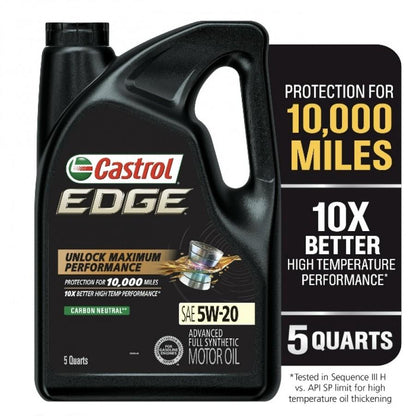 ACEITE Castrol Edge SAE 5w-20 4.73L   (sf)