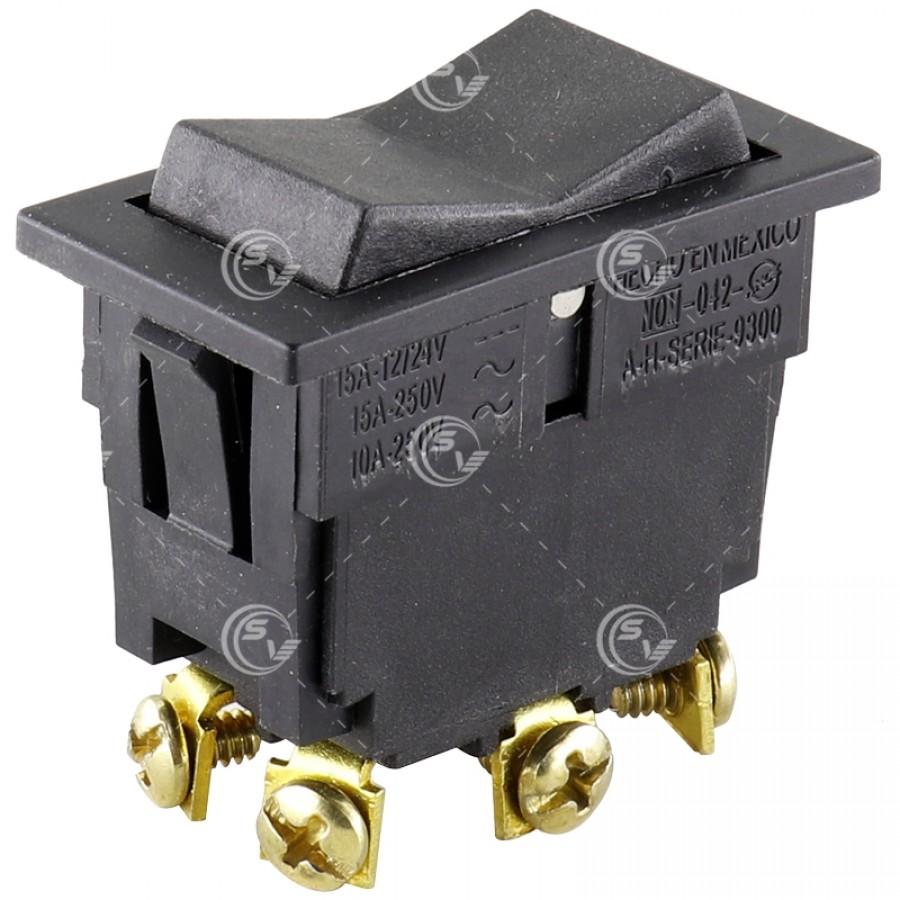 SWITCH TECLA 2 PASOS 6 TERMINALES 12V 24V