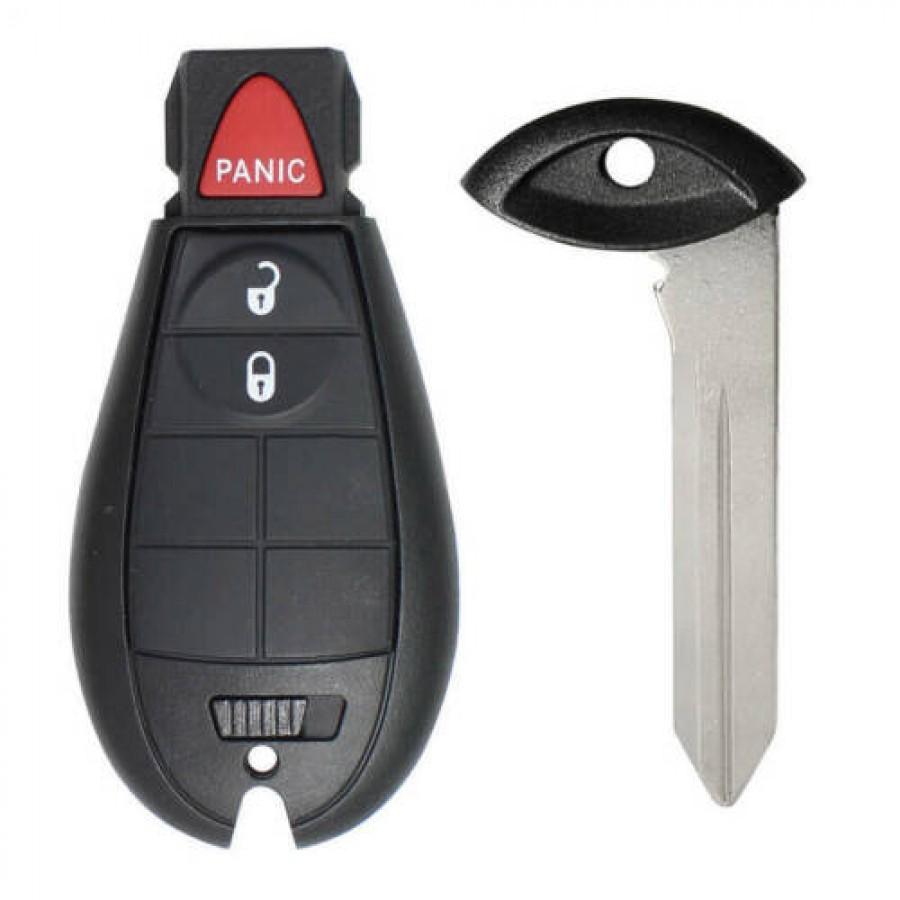 LLAVE FOBIK | DODGE RAM JEEP CHEROKEE 2013 - 2018 | 3-BOTONES | FRECUENCIA 434Mhz | FCC ID: GQ4-53T | 56046953AE | SIN LOGO