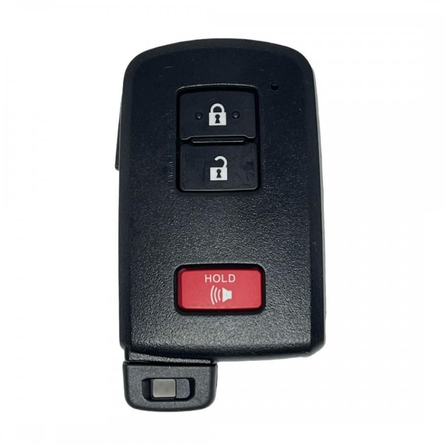 LLAVE PRESENCIA CONTROL REMOTO TOYOTA TACOMA TUNDRA 2015 - 2019  3-BOTONES  FRECUENCIA 312/314Mhz  FCC ID: HYQ14FBA PN: 89904-0E090, 89904-0E091, 89904-0E092