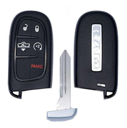 LLAVE PRESENCIA CONTROL REMOTO / 2013-2018 Dodge Ram / 5 BOTONES / GQ4-54T / 433 MHz / ORIGINAL /