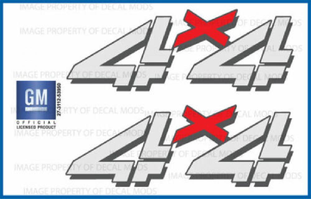 STICKER PARA CHEVROLET SILVERADO 1999-2006 ( 4X4 ) FG7A0