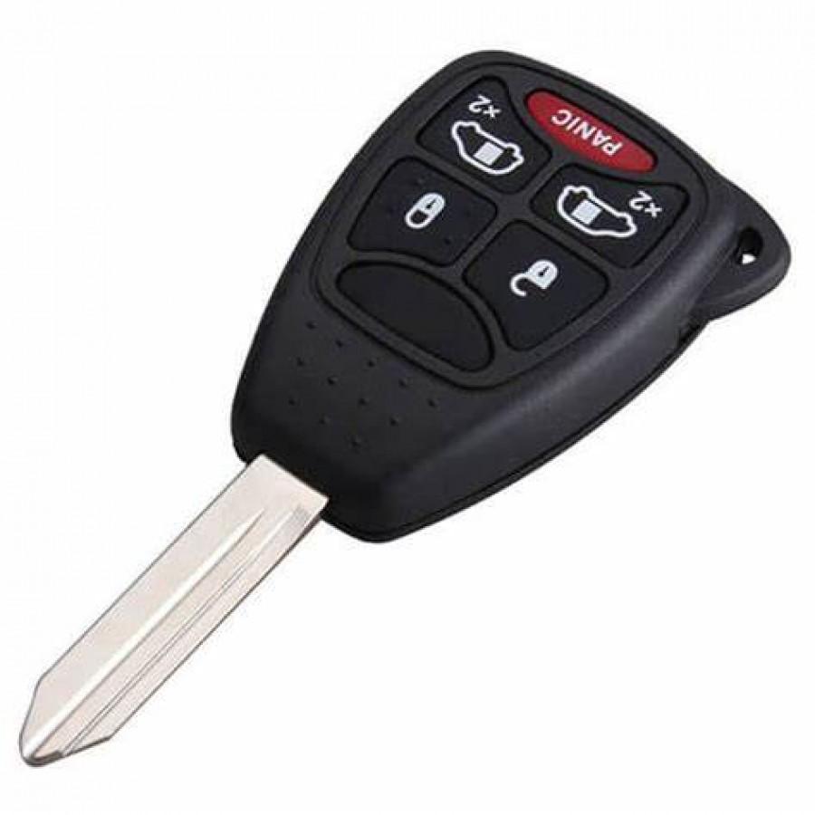 LLAVE CONTROL CHRYSLER ASPEN 2007-2009 / 68001710AA , 55364672AD / OHT692427AA / 315 MHz / 5 BOTONES / SIN LOGO