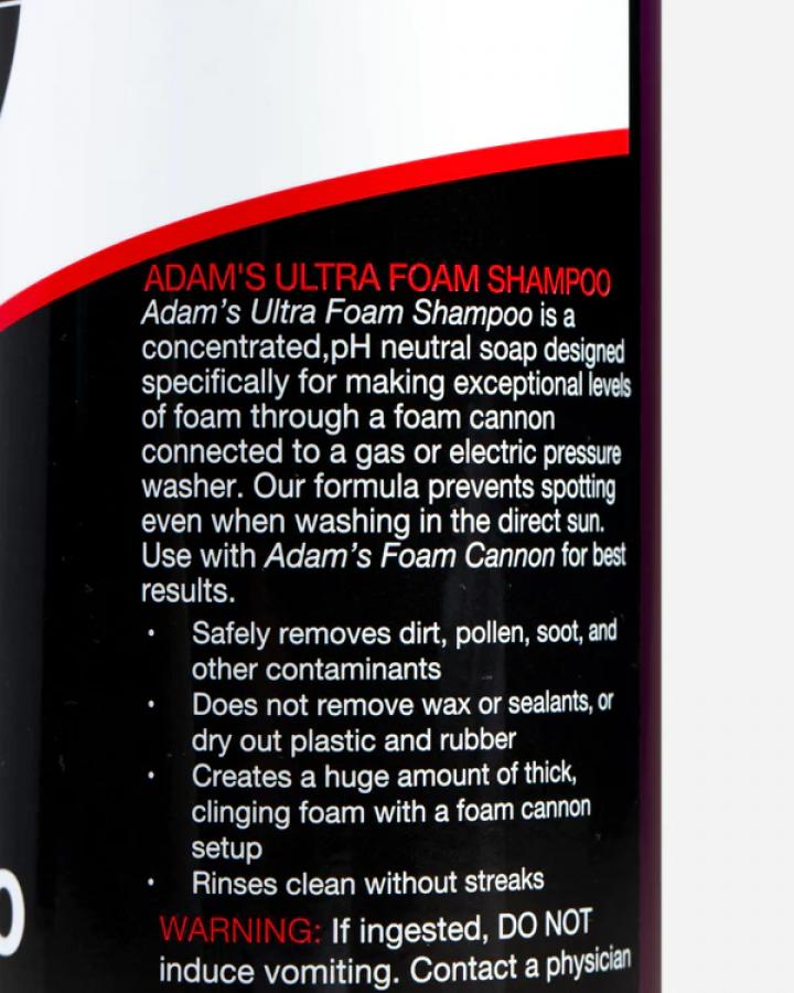 ADAMS POLISHES Ultra Foam Car Shampoo NET 16oz / 473mL