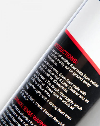 ADAMS POLISHES RUBBER MAT & LINER CLEANER NET 16oz / 473mL