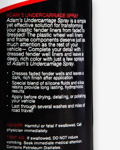 ADAMS POLISHES Undercarriage Spray NET 16oz / 473mL