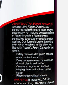 ADAMS POLISHES Ultra Foam Car Shampoo NET 3.785L