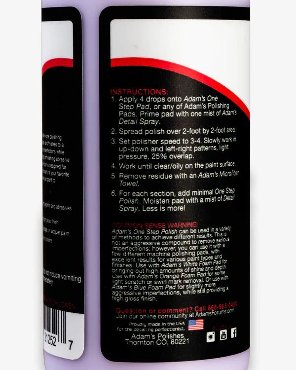 ADAMS POLISHES One Step Polish NET 12oz/355ml