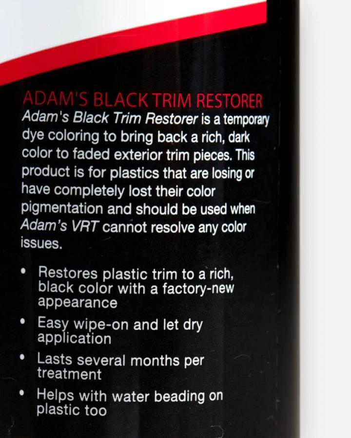 ADAMS POLISHES Black Trim Restorer NET 4oz/118.29ml