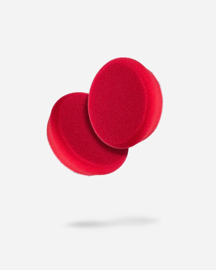 ADAMS POLISHES Red Foam Wax & Sealant Pad 3.5'' 2 PACK
