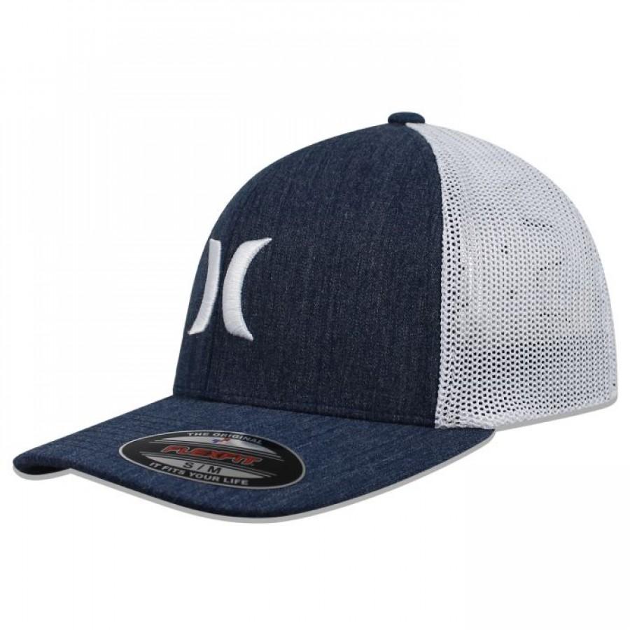 GORRA HURLEY FLEX FIT TEXTURES HAT AZUL TALLA S/M