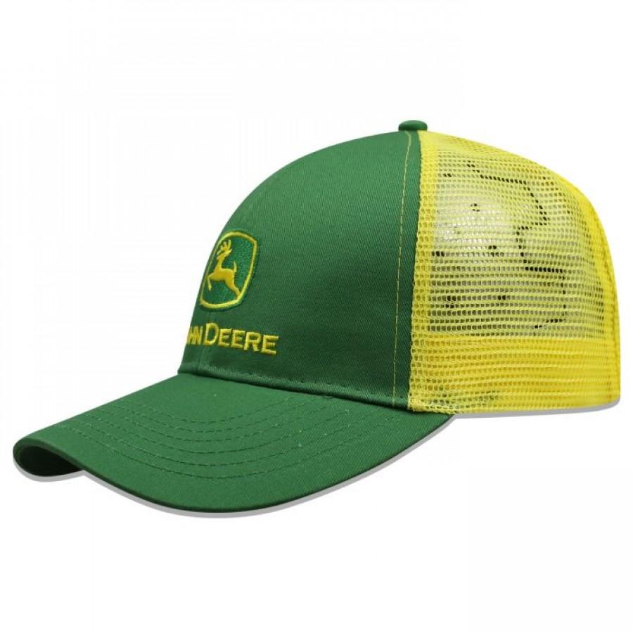 GORRA JOHN DEERE TRUCKER MESH VERDE