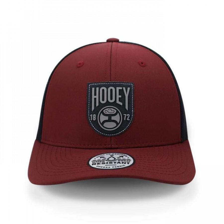 GORRA HOOEY BRONX 6 PANEL TRUCKER WITH PATCH VINO UNITALLA