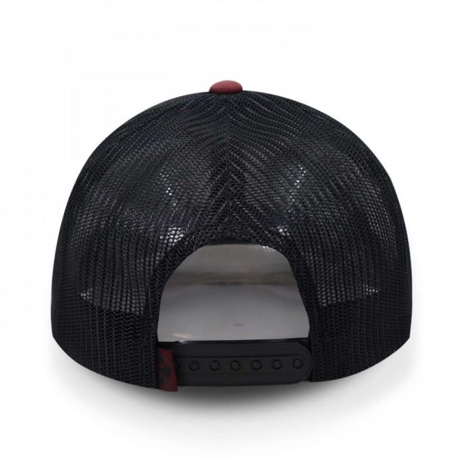 GORRA HOOEY BRONX 6 PANEL TRUCKER WITH PATCH VINO UNITALLA