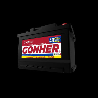 ACUMULADOR GONHER G-47 12V 600CCA (CASCO MEDIANO)