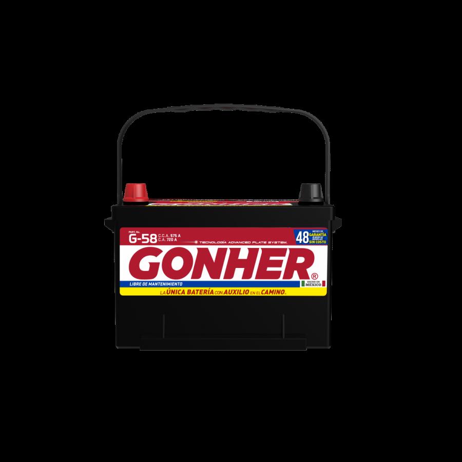 ACUMULADOR GONHER G-58 12V 575CCA (CASCO CHICO)