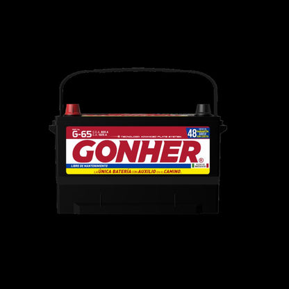 ACUMULADOR GONHER G-65 12V 820CCA (CASCO ESPECIAL MEDIANO) ESPECIAL