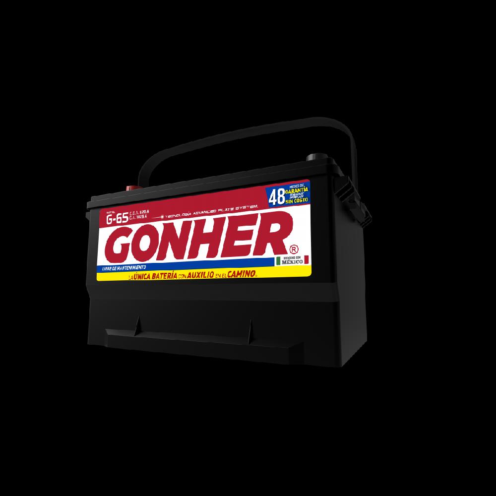 ACUMULADOR GONHER G-65 12V 820CCA (CASCO ESPECIAL MEDIANO) ESPECIAL