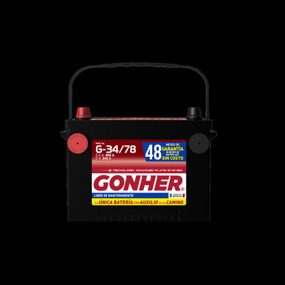 ACUMULADOR GONHER G-34/78 12V 800CCA (CASCO MEDIANO)