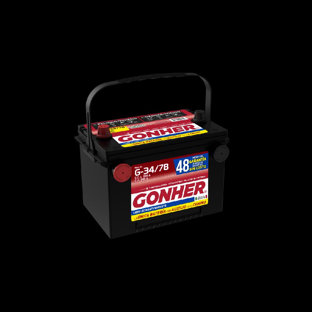 ACUMULADOR GONHER G-34/78 12V 800CCA (CASCO MEDIANO)
