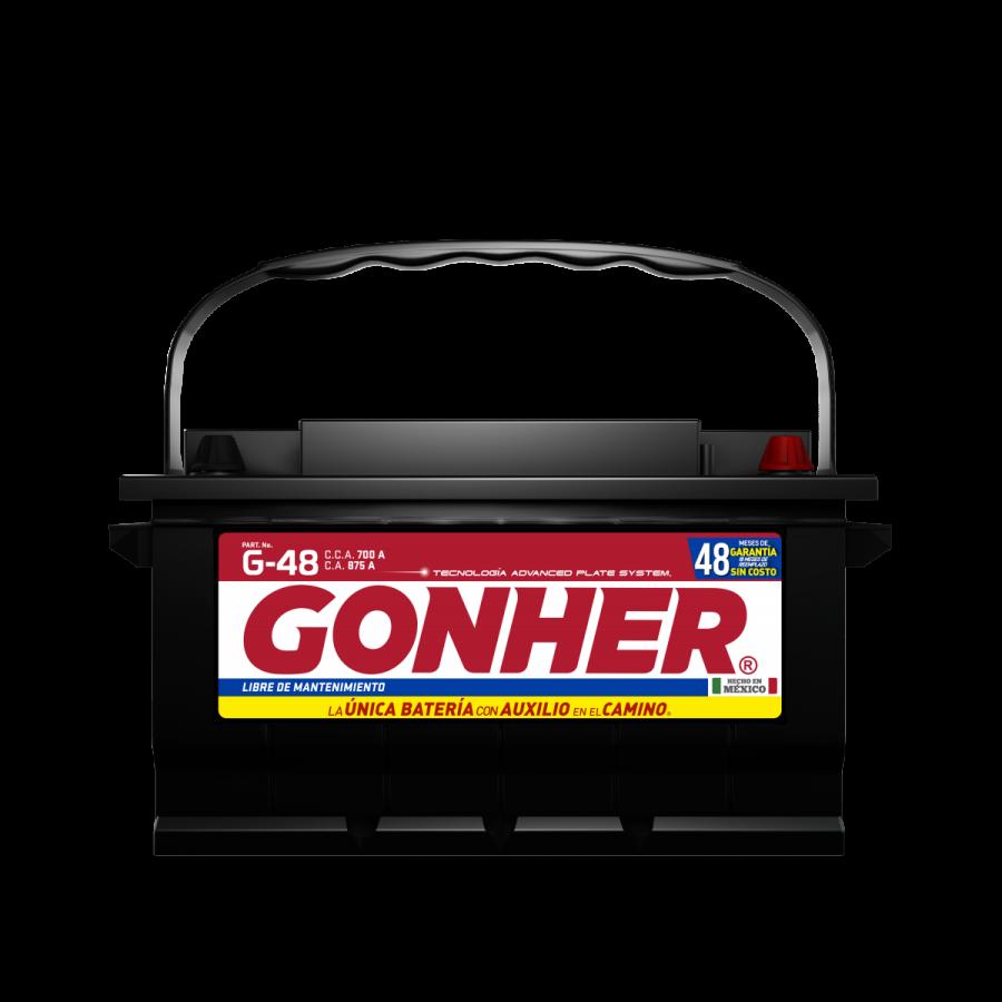 ACUMULADOR GONHER G-48 12V 700CCA (CASCO MEDIANO)