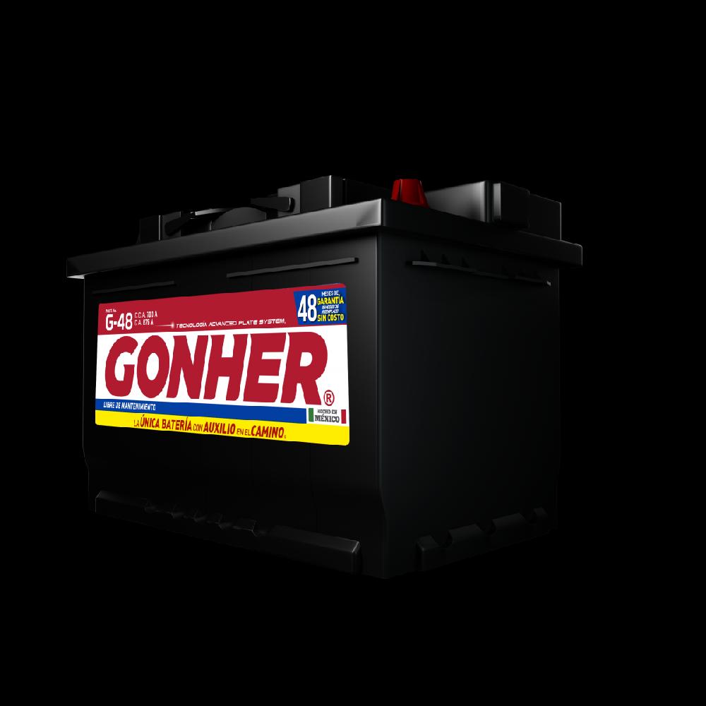 ACUMULADOR GONHER G-48 12V 700CCA (CASCO MEDIANO)