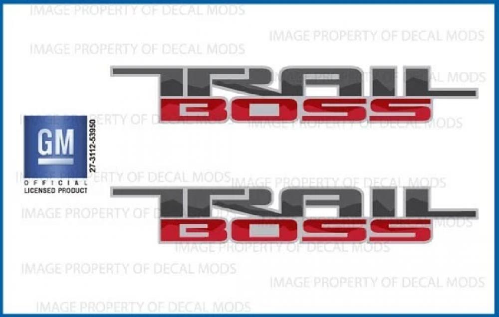 STICKER DECAL PAR TRAIL BOSS SILVERADO FG6A1