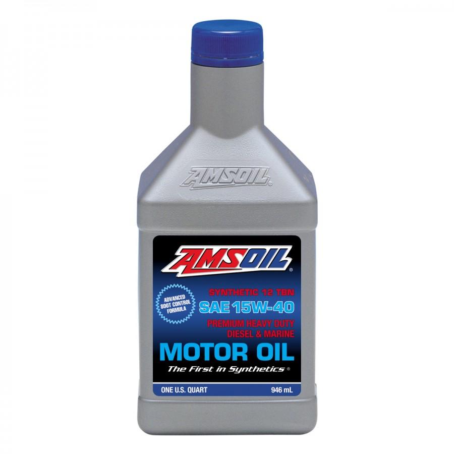 Aceite para Motor a Diesel y Marino Amsoil SAE 15W-40 100% Sintetico Net 946mL AMEQT
