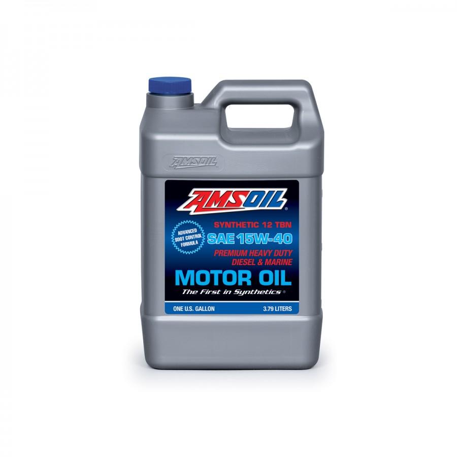 Aceite para Motor a Diesel y Marino Amsoil SAE 15W-40 100% Sintetico Net 3.785L AME1G