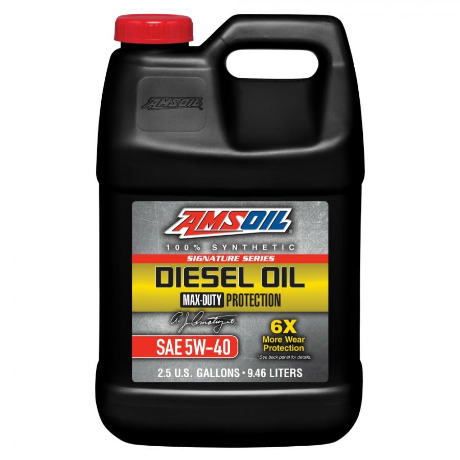 Aceite para Motor Amsoil Signature Series SAE 5W-40 100% Sintetico Max-Duty Diesel Oil Net. 3.785L DEO1G