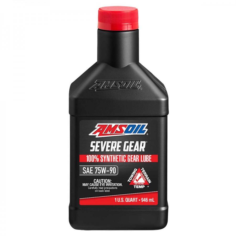 Lubricante para Engranes Amsoil Severe Gear SAE 75W-90 100% Sintetico Net 946mL SVGQT